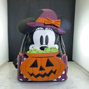 Disney Minnie Mouse Halloween Witch Loungefly Mini Backpack